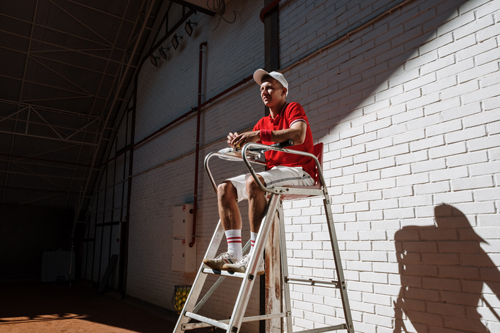 illustration représentant Pascal Thirifays, le président du club du tennis du Landou